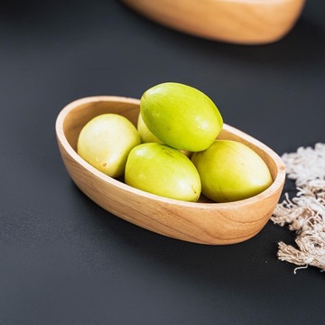 Деревянное блюдо сервировочное Лодка для суши для ресторана 20 см х 12 см