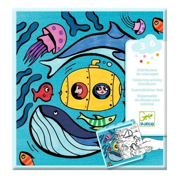 Ocean - Kolorowanka z Grami - Djeco