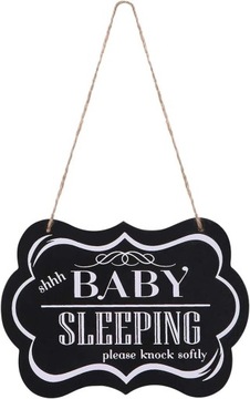 TABLICZKA BABY IS SLEEPING DRZWI POKOJU NIEMOWLĄT