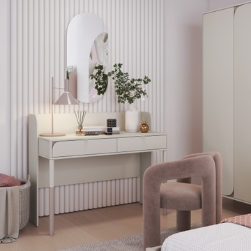 HARMONY HR-07 прикроватная тумбочка с ящиками - кашемир/трюфель