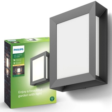PHILIPS Kinkiet Ogrodowy Elewacyjny Lampa Zewnętrzna LED KARP 6W 2700K