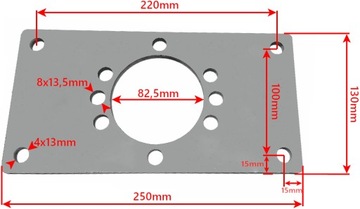 ФЛАНЕЦОВОЕ КРЕПЛЕНИЕ ГИДРАВЛИЧЕСКОГО ДВИГАТЕЛЯ GR3 315 см3