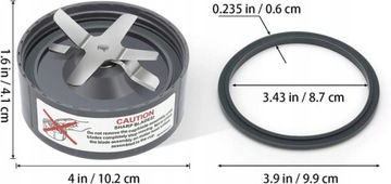 Нож JYA02582-02 для кухонных комбайнов NutriBullet 600 Вт и 900 Вт