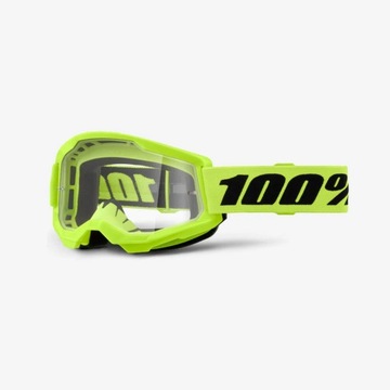 Gogle 100% Strata 2 Neon Yellow