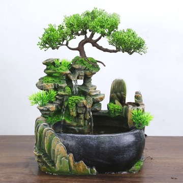 FONTANNA DOMOWA DRZEWKO BONSAI WODOSPAD LED