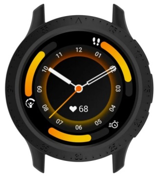 Черный защитный силиконовый чехол для Garmin Venu 3