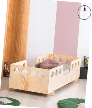 ŁÓŻKO DREWNIANE BOX DZIECIĘCE MŁODZIEŻOWE + STELAŻ