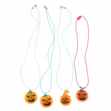 Halloween świecący naszyjnik migający 4 szt