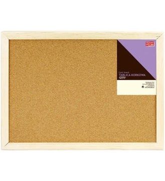 TABLICA KORKOWA 90x120 GRAND RAMA DREWNIANA