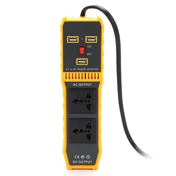 Przenośny samochodowy konwerter zasilania 200 W 3