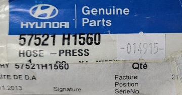 HADICE HYDRAULICKÝ DO SERVA ŘÍDÍCÍ HYUNDAI TERRACAN 57521H1560