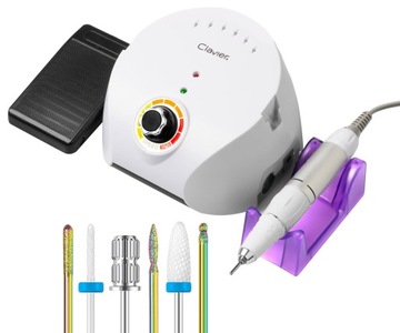 FREZARKA DO PANOKCI MANICURE PEDICURE MOCNA 65W FX 600 - BIAŁA