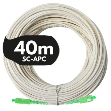ВОЛОКОННО-ОПТИЧЕСКИЙ КАБЕЛЬ ВОЛОКОННО-ОПТИЧЕСКИЙ ПАТЧКОРД SC/APC-SC/APC SIMPLEX 40M