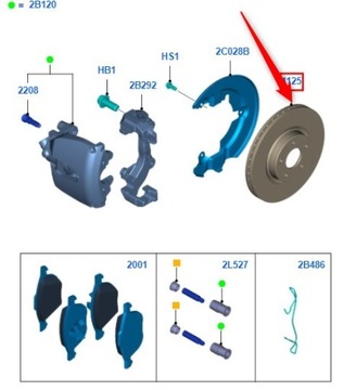ПЕРЕДНИЕ ДИСКИ+КОЛОДКИ TRW FORD C-MAX II 278MM