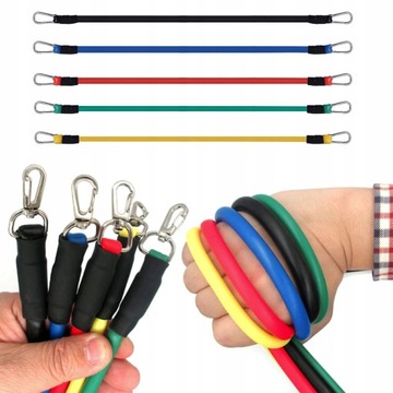 НАБОР ЭКСПАНДЕРНЫХ ТРЕНИРОВОЧНЫХ ЛЕНТ НАБОР ФИТНЕС-ТРЕНИРОВОЧНЫХ ВЕРАНИКОВ