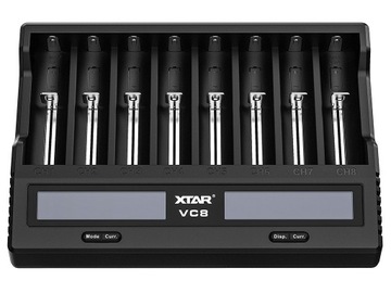 Зарядное устройство Xtar VC8 для литий-ионных аккумуляторов 3,6–3,7 В, Ni-MH 1,2 В