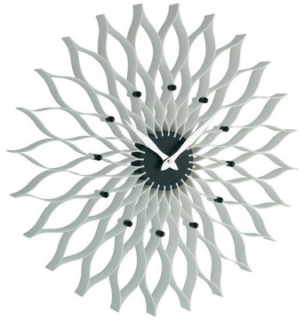 Zegar ścienny TFA Flower Lotus biały 50 cm