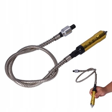 Болгарка с гибким валом, удлиняющим ручку.