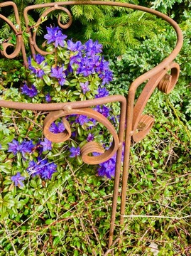 Стильная опора для растений, цветочных кустов, ПЕРГОЛА, сплошная, 40/60 см, 2 шт.