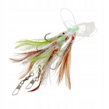 4xSabiki Rigs Jigs Lure Soft