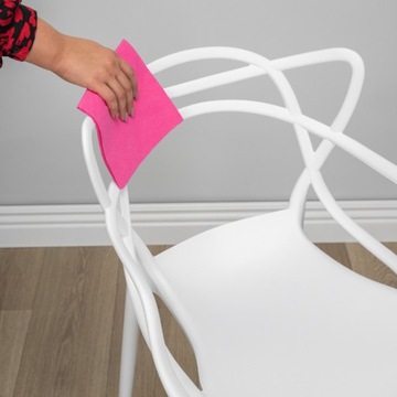 СОВРЕМЕННЫЙ белый ажурный пластиковый стул для садовой столовой на балконе