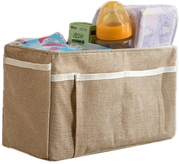 ORGANIZER POJEMNIK PÓŁKA WISZĄCA NA ŁÓŻKO KOSZYK OLDMAN 31x12x15cm na rzepy