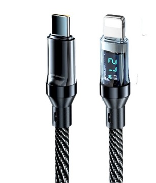 Cyfrowy wyświetlacz PD 27w Kabel USB typu C Szybk