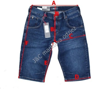 Tommy Hilfiger męskie spodenki z paskiem MW0MW15084 orygin. granatowe - W48