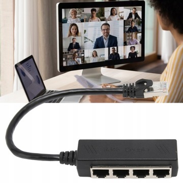 Адаптер-разветвитель LAN Ethernet RJ45 4
