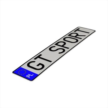 Полированная алюминиевая пластина для регистрационной рамки