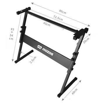 ПОДСТАВКА-ШТАТИВ MOZOS KSX2 ДЛЯ КЛАВИАТУРЫ ПИАНО СТАБИЛЬНАЯ СКЛАДНАЯ РЕГУЛИРУЕМАЯ