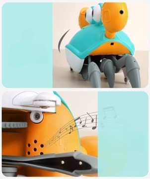 КРУИНГ КРАБ БЕГ ХОДЬБА ИНТЕРАКТИВНАЯ БАТАРЕЯ ЗВУК СВЕТ