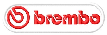 Naszywka dla fanów Brembo haftowana z termofolią