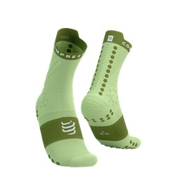COMPRESSPORT Skarpetki biegowe trailowe PRORACING SOCKS V4 shadow lime T3