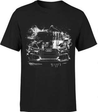 MĘSKA KOSZULKA T-SHIRT AUDI AUTO MARKA PREZENT M