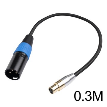 Kabel z podwójną osłoną Mini XLR żeński na mę