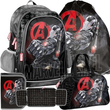 PLECAK SZKOLNY AVENGERS CHŁOPIĘCY MARVEL KOMPLET