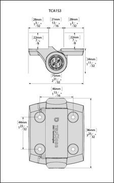 TCA1S3CT zawiasy samozamykające D&D