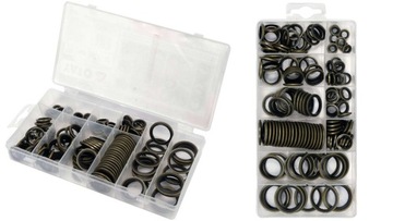 НАБОР МЕТАЛЛИЧЕСКИХ И РЕЗИНОВЫХ ШАЙБ 150 ШТ.