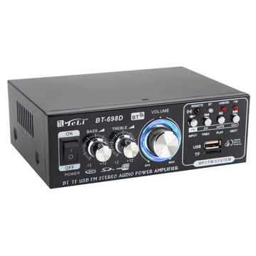 СТЕРЕОУСИЛИТЕЛЬ ДЛЯ КОЛОНОК BT-698D BLUETOOTH+ПУЛЬТ ДИСТАНЦИОННОГО УПРАВЛЕНИЯ