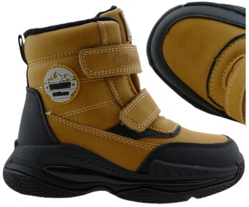 BUTY ZIMOWE CHŁOPIĘCE OCIEPLANE ŚNIEGOWCE RZEPY 28