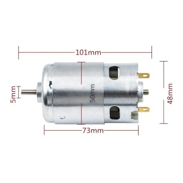 Щеточный двигатель постоянного тока, 12/24 В, класс 895, ось 5 мм, 10000 об/мин, двойной подшипник