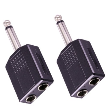 ROZDZIELACZ WTYKU ADAPTER SŁUCHAWKOWY MIC 2 SZT