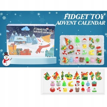 АДВЕНТ-КАЛЕНДАРЬ 24 ДНЯ АНТИСТРЕССОВЫЕ ИГРУШКИ