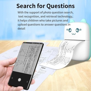 Портативный термопринтер без чернил, беспроводной