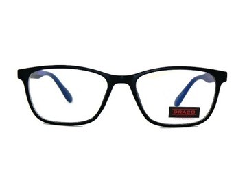 Okulary ANTYREFLEX zerówki OPRAWKI Komputer UV400 czarne Etui na PREZENT