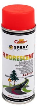 SPRAY Farba fluorescencyjna Champion CZERWONY 0,4L
