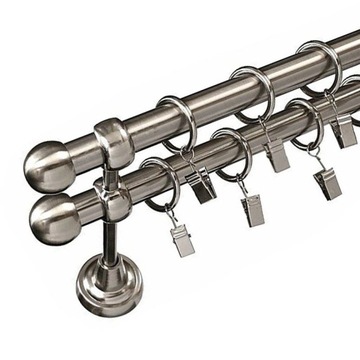 Klasyczny KARNISZ do wnętrza 19+19 mm 150 cm