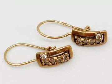 ЗОЛОТЫЕ СЕРЬГИ 585/1.68Г