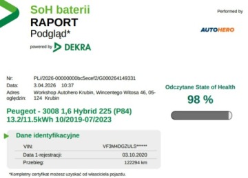 Peugeot 3008 II Plug-In Hybrid HYbrid 225 PHEV 225KM 2020 Peugeot 3008 PHEV automat półskóra virtual, zdjęcie 4